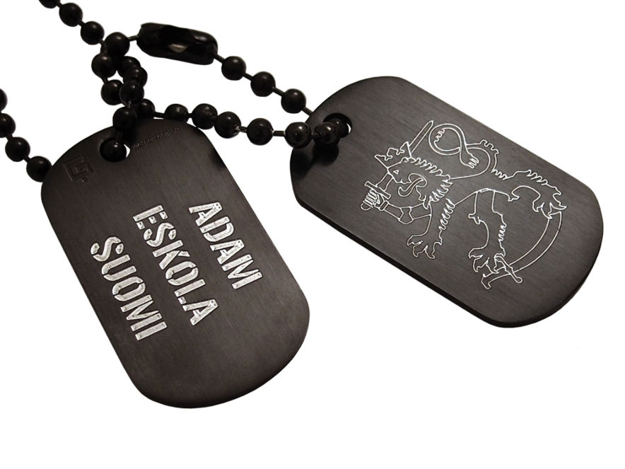 Dogtags Private Steel Black Suomiproduktbild #1