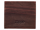 Kortfodral Herr Zippo Läder Brunproduktminiatyrbild #1