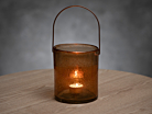 Ljuslykta Bärnsten Fanni K Bubble Amber 14 cmproduktminiatyrbild #3