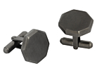 Manschettknappar Octagon Gun Metalproduktminiatyrbild #1