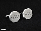 Manschettknappar Octagon Steelproduktminiatyrbild #2