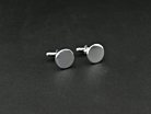 Manschettknappar Milano Silver Circleproduktminiatyrbild #2