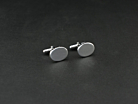 Manschettknappar Milano Silver Ovalproduktminiatyrbild #2