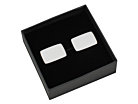 Manschettknappar Milano Silver Rectangleproduktminiatyrbild #1