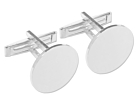 Vincenzo Manschettknappar Runda 925 Sterling Silver WRHproduktminiatyrbild #1