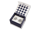 Manschettknappar Ox & Bull Silver Roundproduktminiatyrbild #2