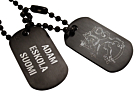 Dogtags Private Steel Black Suomiproduktminiatyrbild #1