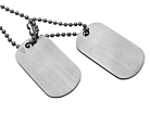 Dogtags Private Brushed Steelproduktminiatyrbild #1