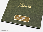 Gästbok Paperstyle Grön 185 x 185 mmproduktminiatyrbild #2