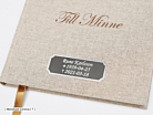 Minnesbok Begravning Paperstyle Beige 185 x 185 mmproduktminiatyrbild #2