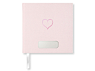 Gästbok Dop Paperstyle Hjärta Rosa 185 x 185 mmproduktminiatyrbild #1