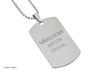 Halsband Steel Tag Largeproduktminiatyrbild #2