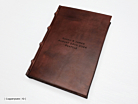 Gästbok Cicero Antik Läder Brun 180 x 260 mmproduktminiatyrbild #4