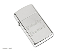 Zippo High Polish Chrome Slimproduktminiatyrbild #2