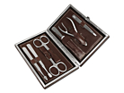 Manikyrset Herr Erbe Solingen Inox Leather Brownproduktminiatyrbild #1