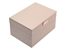 Smyckeskrin Stackers Classic 3-set Rosaproduktminiatyrbild #1