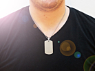 Halsband Steel Tag Largeproduktminiatyrbild #3