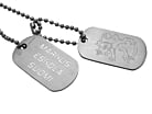 Dogtags Private Brushed Steel Suomiproduktminiatyrbild #1