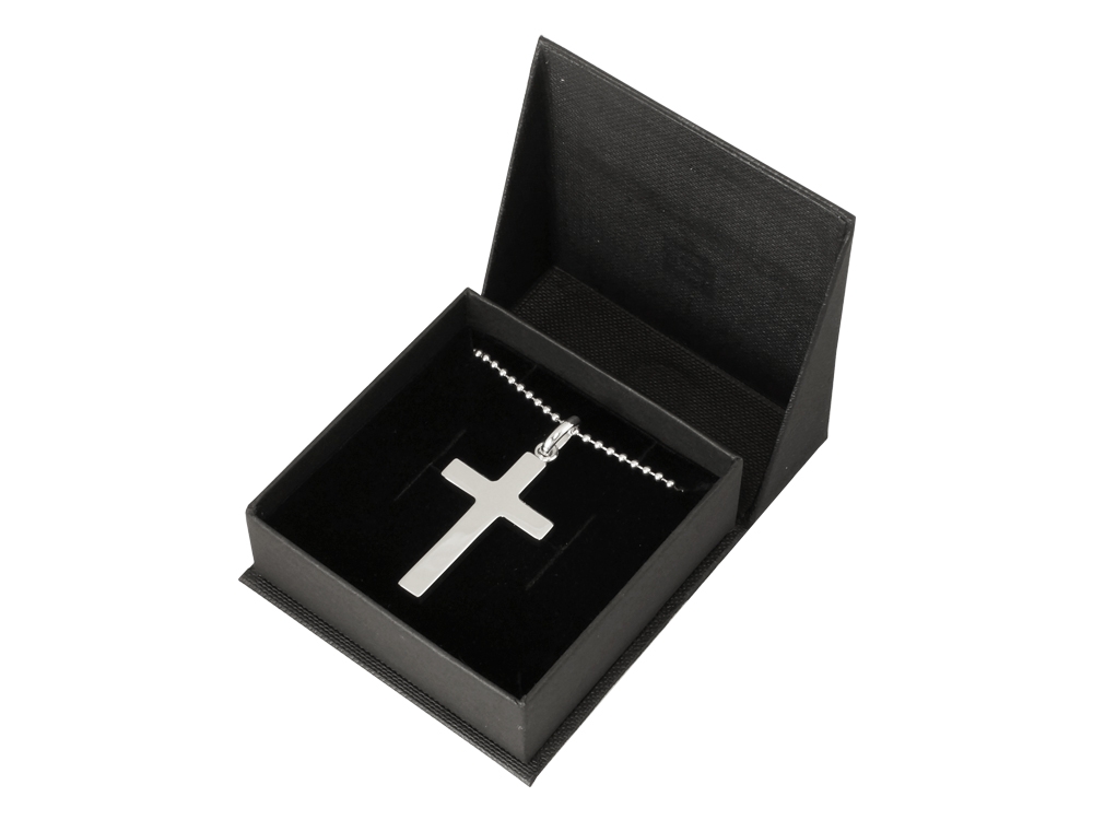 Halsband Kors Silver Herr – utan gravyr Halsband Kors Silver Herr – utan gravyr