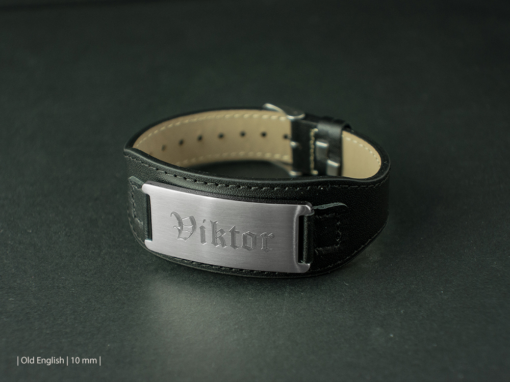 Armband Rocker Steel & Leather Blackproduktzoombild #3