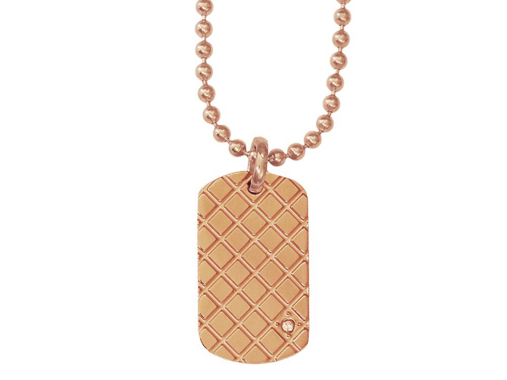 Halsband Inori Cubic Rose Gold – utan gravyr Halsband Inori Cubic Rose Gold – utan gravyr