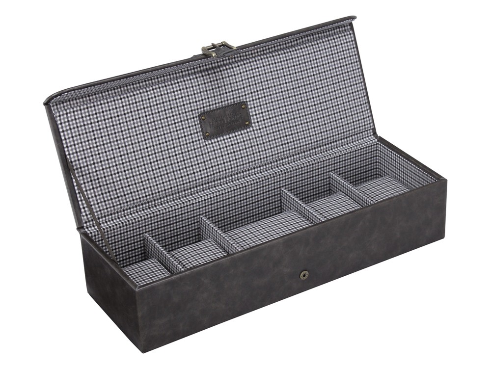 Klocklåda Jacob Jones Grey & Check – utan gravyr Klocklåda Jacob Jones Grey & Check – utan gravyr