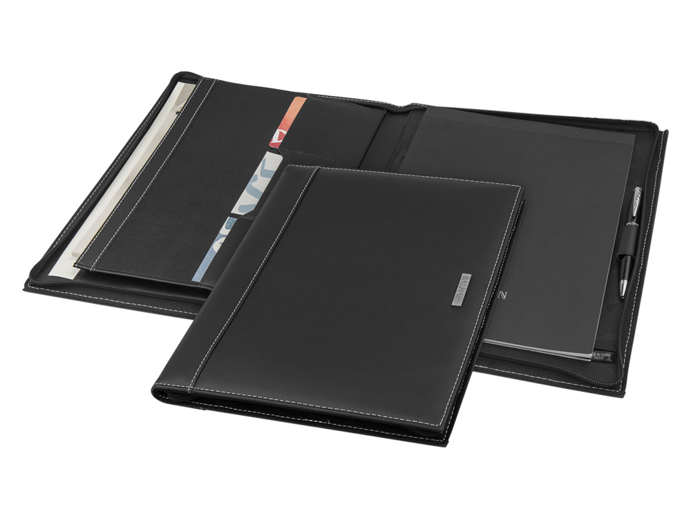 Konferensmapp Balmain Black A4 – utan gravyr Konferensmapp Balmain Black A4 – utan gravyr