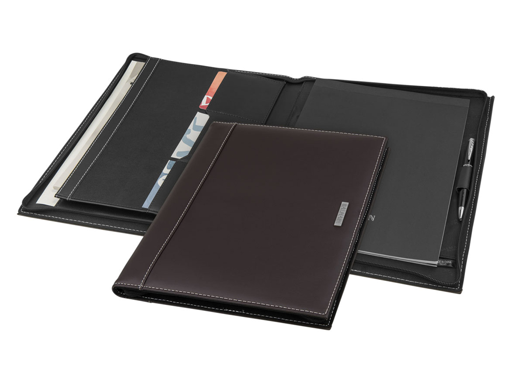 Konferensmapp Balmain Brown A4 – utan gravyr Konferensmapp Balmain Brown A4 – utan gravyr