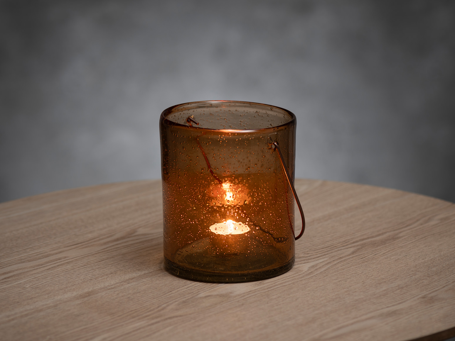 Ljuslykta Bärnsten Fanni K Bubble Amber 14 cmproduktzoombild #2