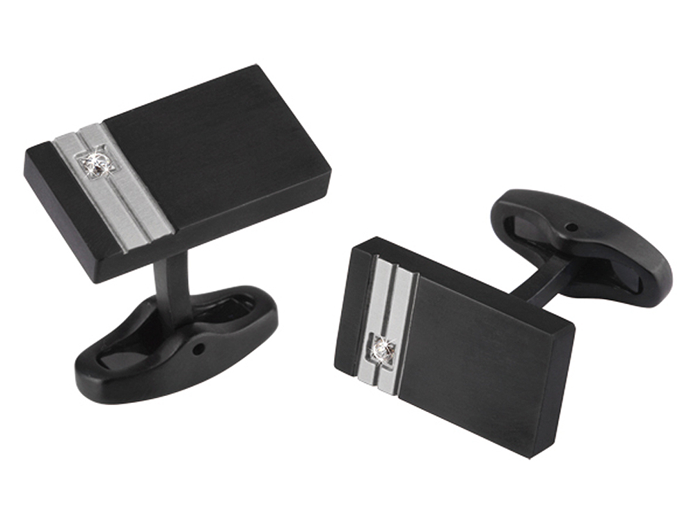 Manschettknappar Inori Titanium Black – utan gravyr Manschettknappar Inori Titanium Black – utan gravyr