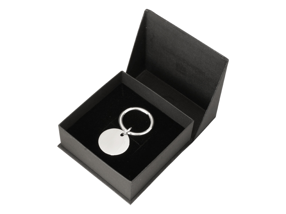 Nyckelring Sterling Silver Circle – utan gravyr Nyckelring Sterling Silver Circle – utan gravyr