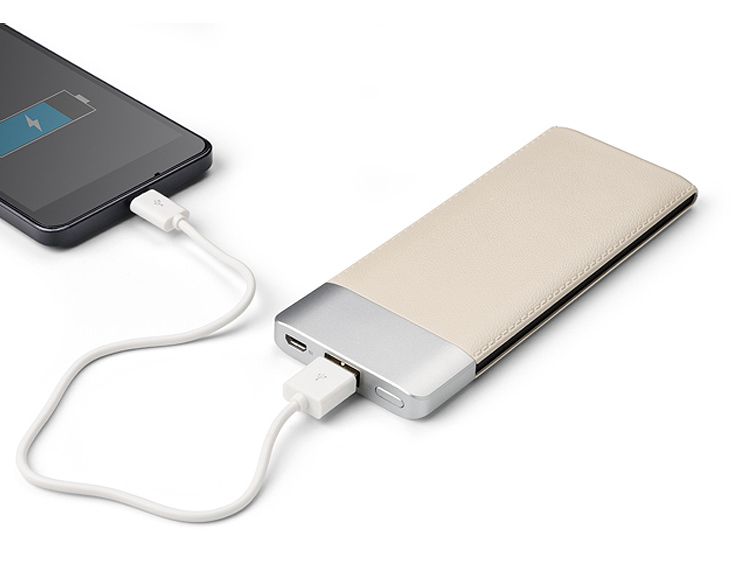 Powerbank Lativ 6000 mAh Beigeproduktzoombild #2