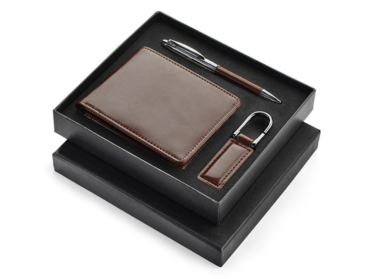 Presentset Herr Plånbok Penna Nyckelring Riccardo Brunproduktzoombild #1