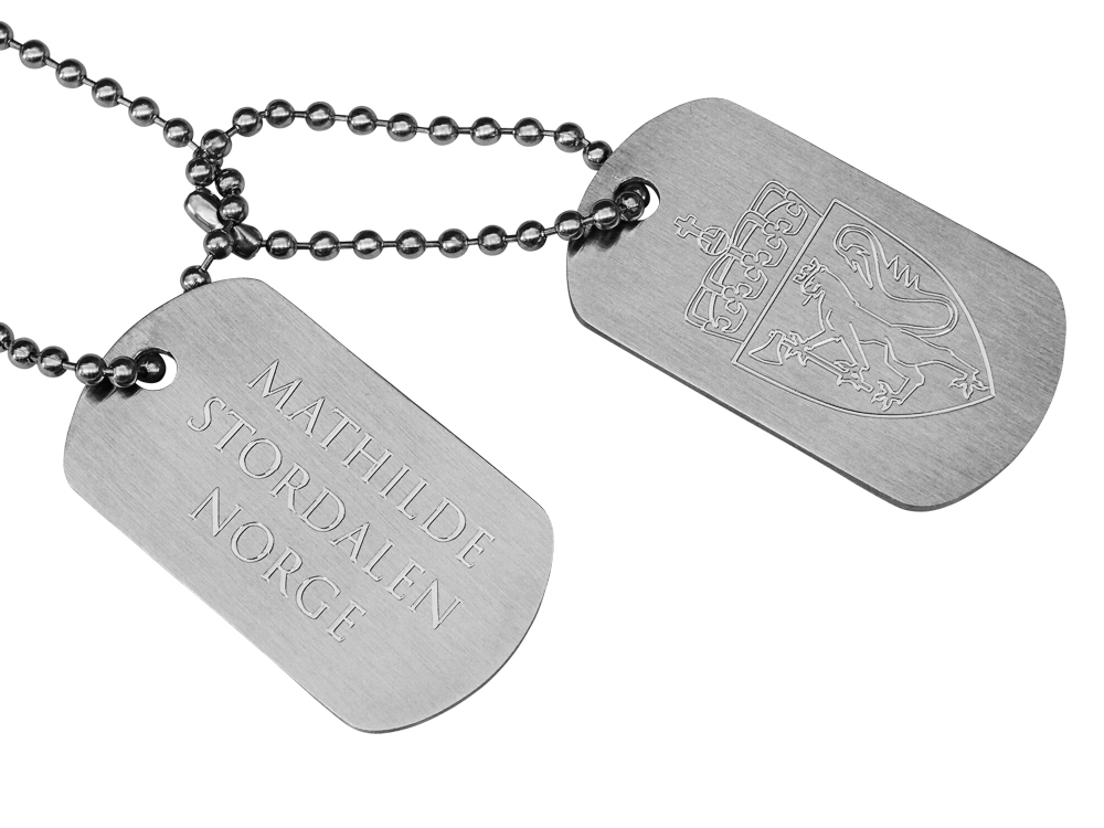 Dogtags Private Steel Norwegian Coat of Armsproduktzoombild #1