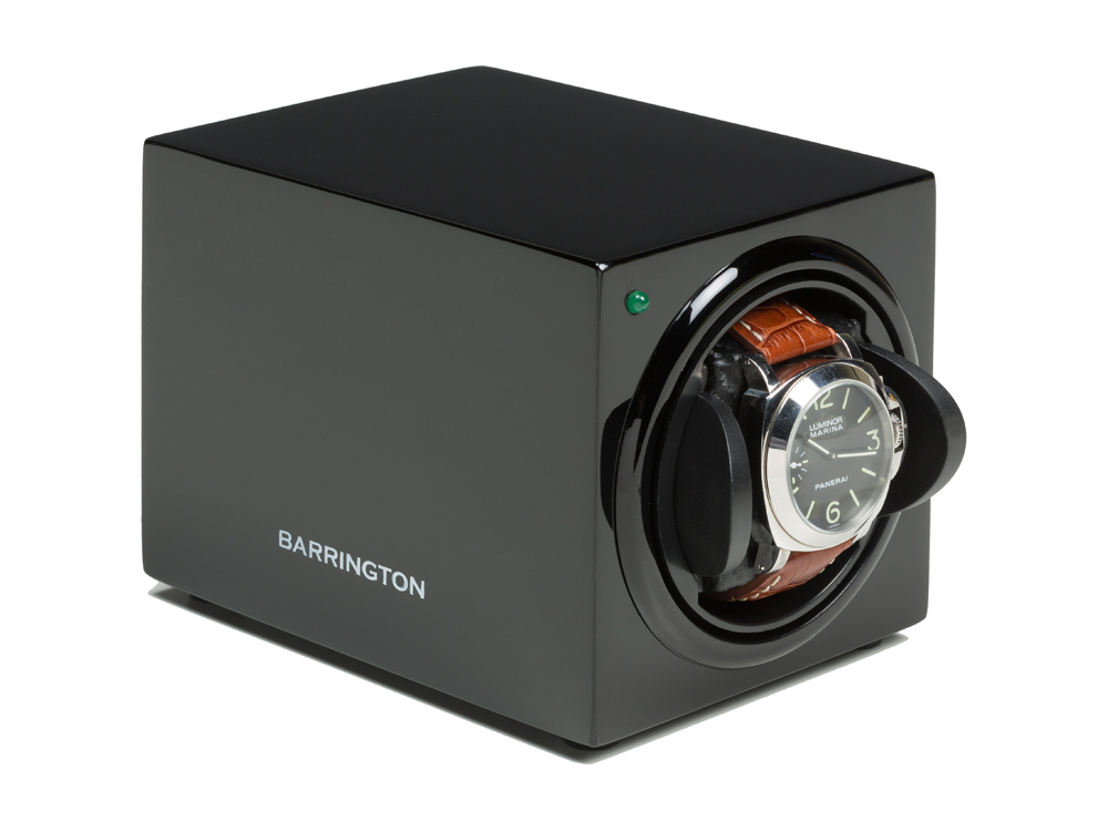 Watch Winder Barrington Single Black – utan gravyr Watch Winder Barrington Single Black – utan gravyr