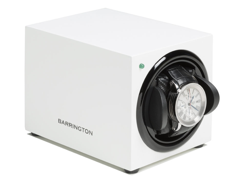 Watch Winder Barrington Single White – utan gravyr Watch Winder Barrington Single White – utan gravyr