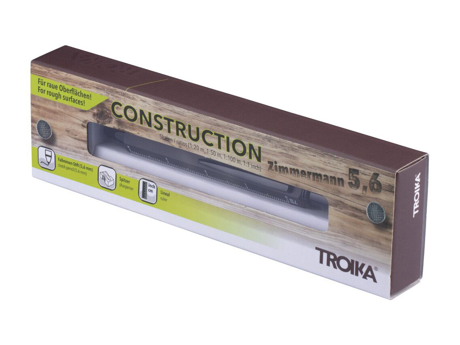 Snickarpenna Troika Zimmerman Blyertsstift 5,6 mm HB Svartproduktzoombild #4