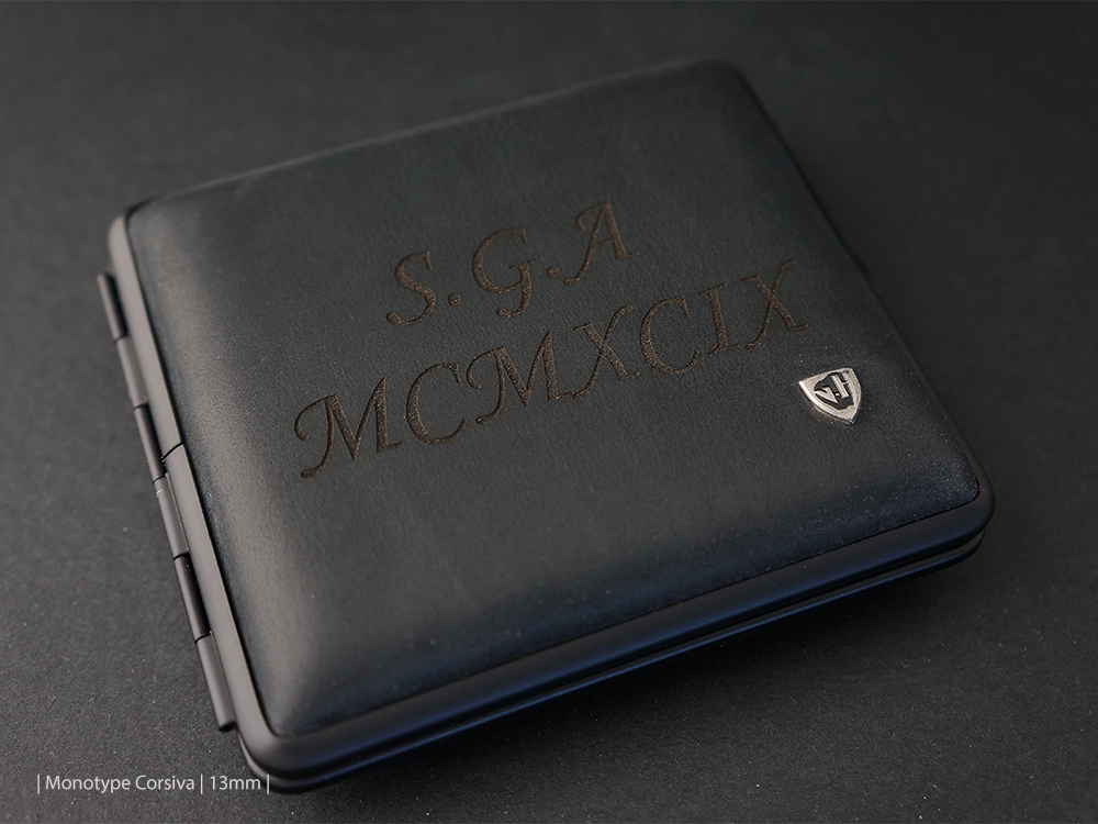 Cigarettetui VH Black Leather Matteproduktzoombild #3